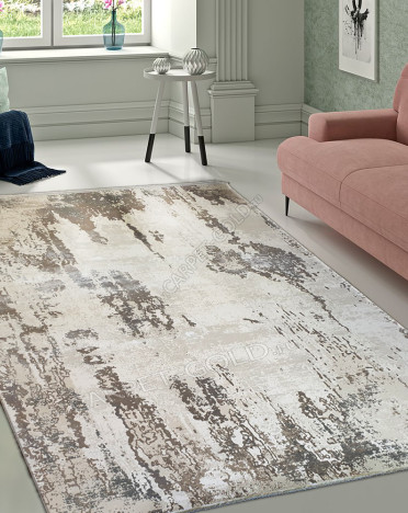 Ковер турецкий 1935 Elexus Olimpos (Бамбуковый шелк, бежевый, коричневый)