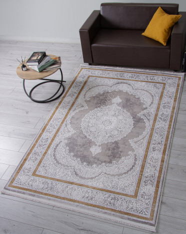 Ковер 26162A - GREY / WHITE - Прямоугольник - коллекция ANATOLIA