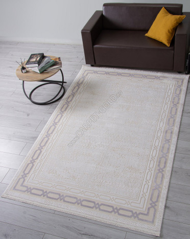 Ковер 34069A - WHITE / BEIGE - Прямоугольник - коллекция ANATOLIA