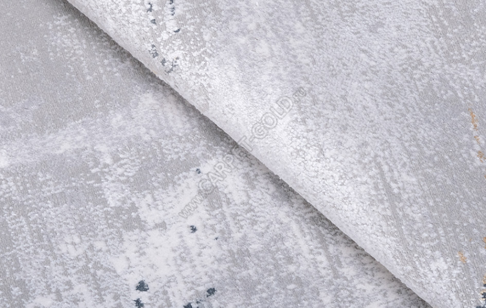 Ковер из вискозы ДИЗАЙН A523A ЦВЕТ GRAY / CREAM овал