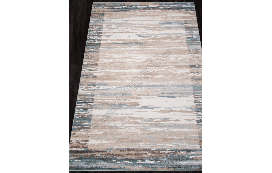 Российский ковер D983 - BEIGE-BLUE - Прямоугольник - коллекция NATUREL