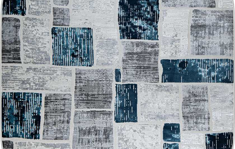 38471A OVAL BLUE FLS / L.GREY Kleopatra