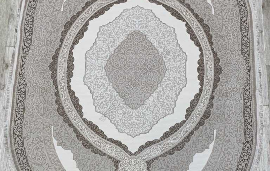 36845A OVAL L.BEIGE / D.VIZON Amber