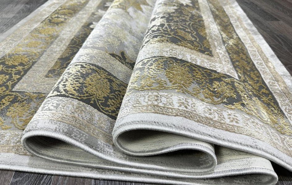 Ковер турецкий Lisa AA610A IVORY MUSTARD прямоугольный