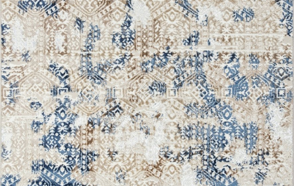 Ковер O1699 - 630 CREAM / BLUE - Прямоугольник - коллекция ANTEP