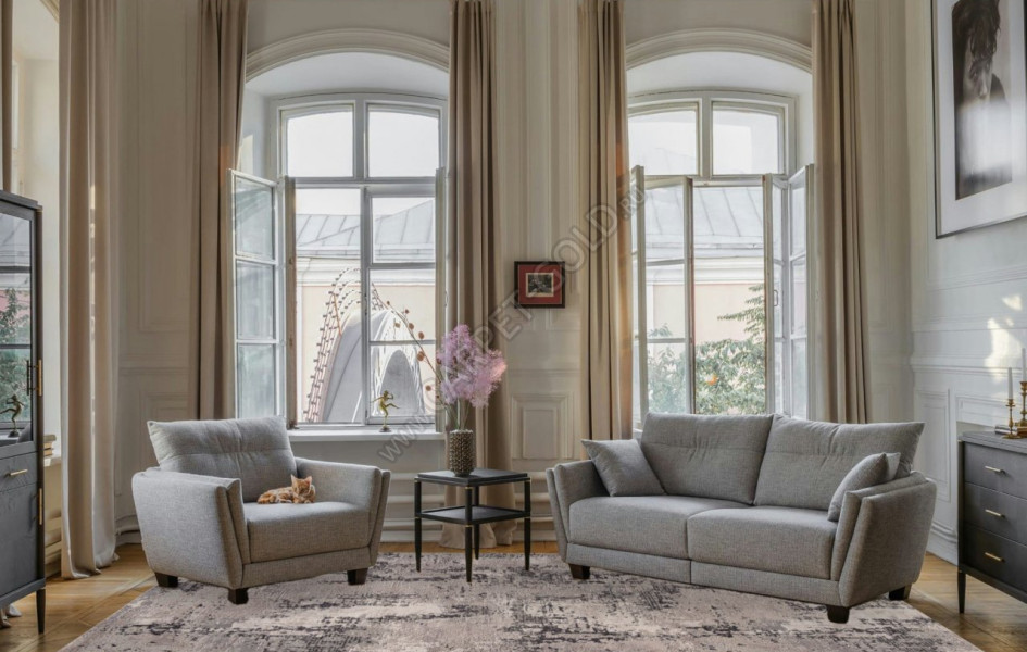 Ковер 38871 - 995 GREY / GREY - Прямоугольник - коллекция BRAND